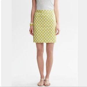 Banana Republic Milly Collection Patterned Pencil Skirt